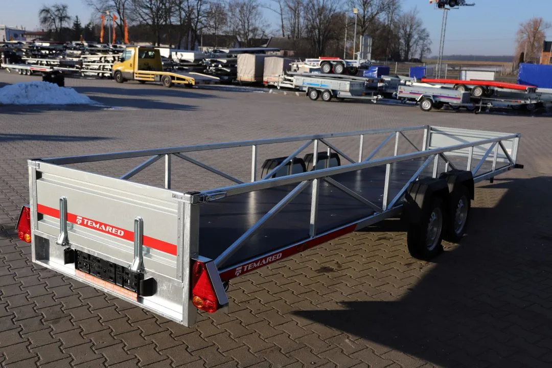 TEMARED Przyczepa dłużycowa 606x122x40cm Podłoga sklejka - image 6