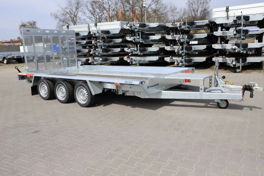 Temared BUILDER 3 4018/3 S 3 standard ID242 - Anhänger für Minibagger und Baumaschinen, 400x180 cm, zGG 3500 kg