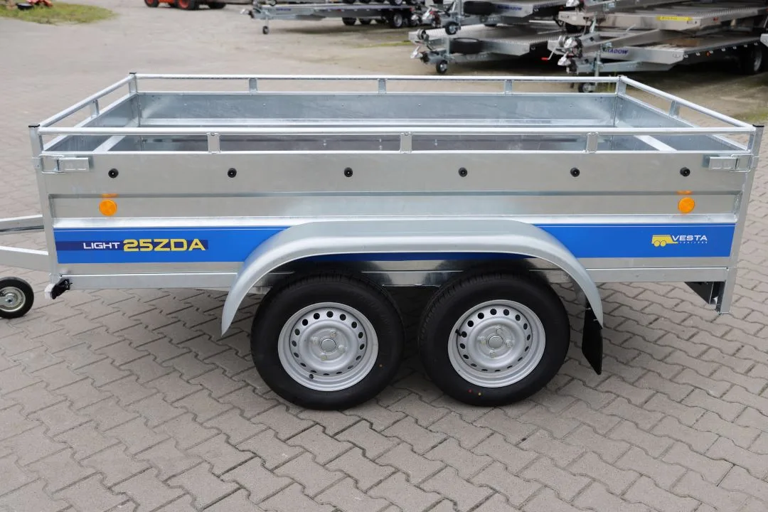 VESTA Light 25ZDA  251x135x45cm + Reling, Burta 2mm , 1 oś  DMC 750kg - Bild 2