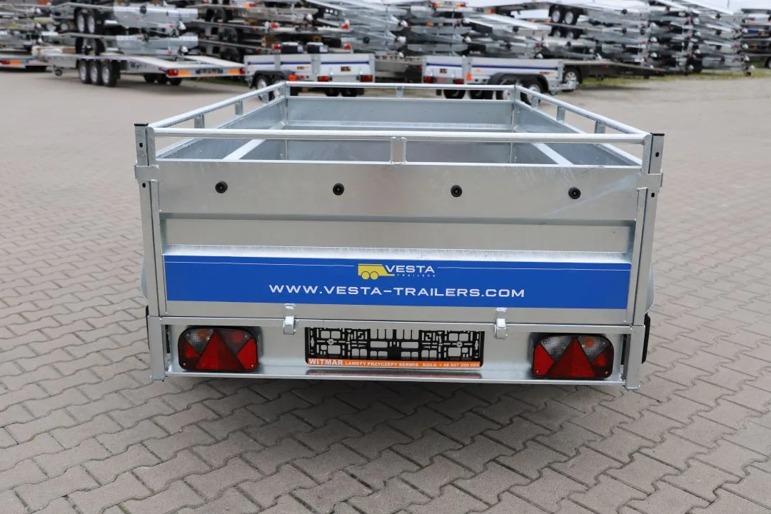VESTA Light 25ZDA  251x135x45cm + Reling, Burta 2mm , 1 oś  DMC 750kg - Bild 4
