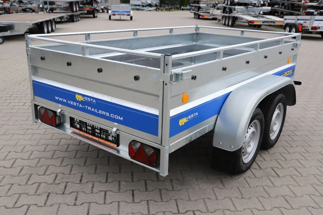 VESTA Light 25ZDA  251x135x45cm + Reling, Burta 2mm , 1 oś  DMC 750kg - Bild 5