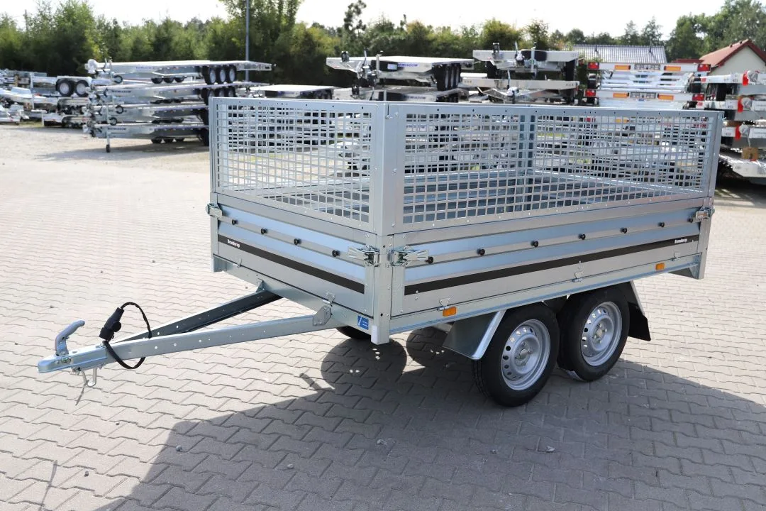 Brenderup 3251STUB750 250x142x35 cm 2 osie DMC 750kg + Nadstawki siatkowe